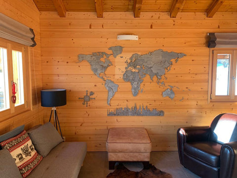 Chalet SUISSE * ÉDITION SPÉCIALE * Carte du monde 3D